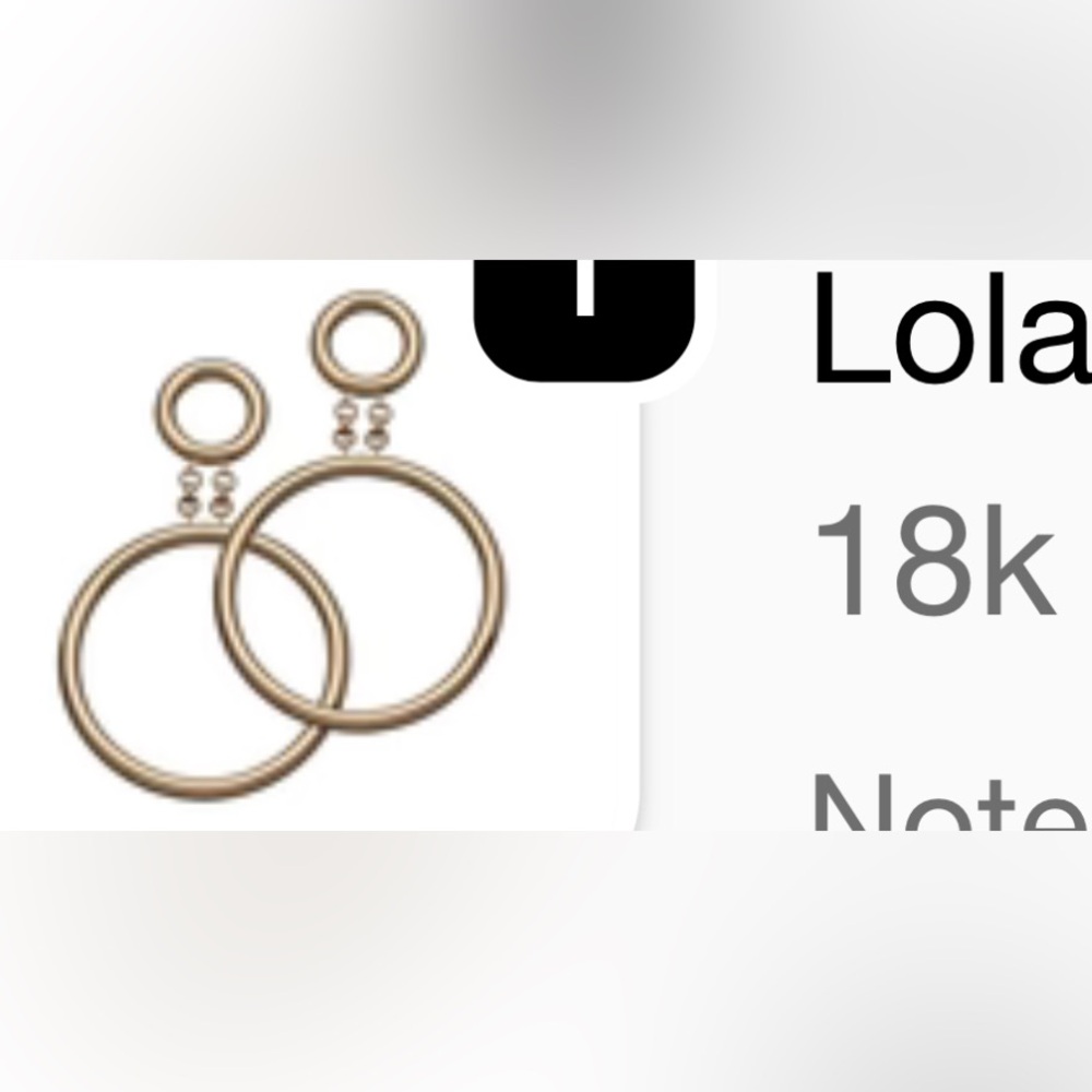 ✨NEW Jennifer Zeuner 18k Gold Playe lg Hoop Earrings Approx 3-3/4” GORGEOUS!